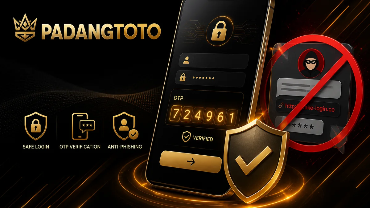 PADANGTOTO LOGIN di HP: langkah aman OTP & anti-phishing