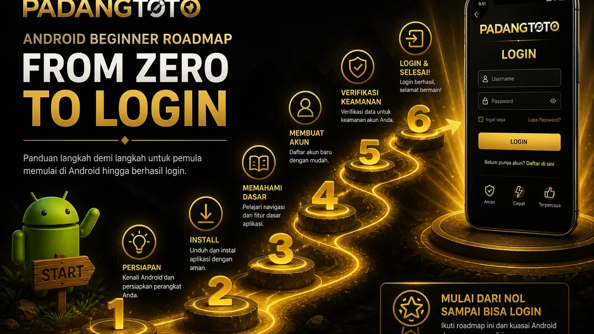 Pemula Android: urutan aman PADANGTOTO dari nol sampai login